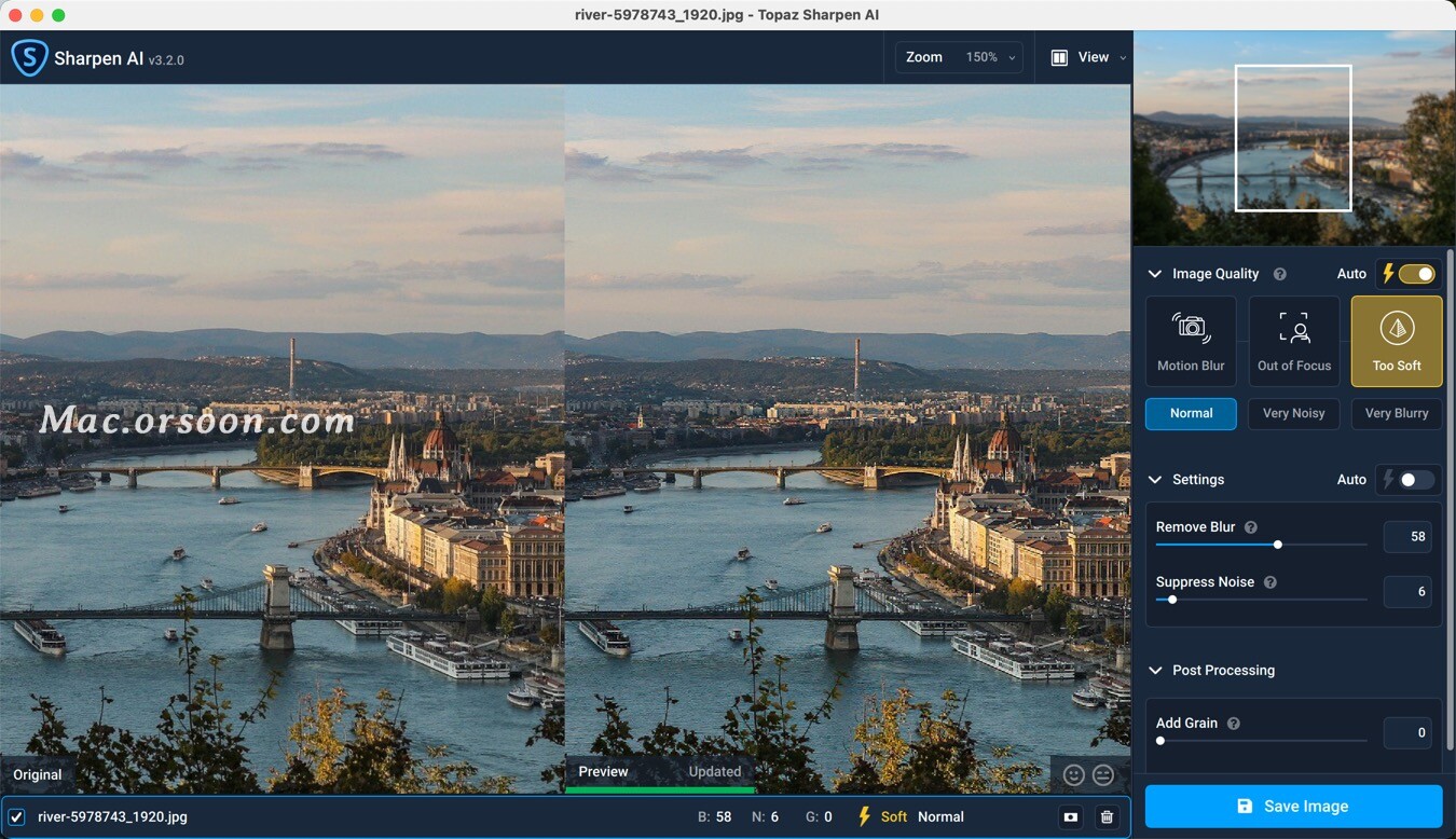 Intelligent clear sharpening software supporting m1: Topaz Sharpen AI ...