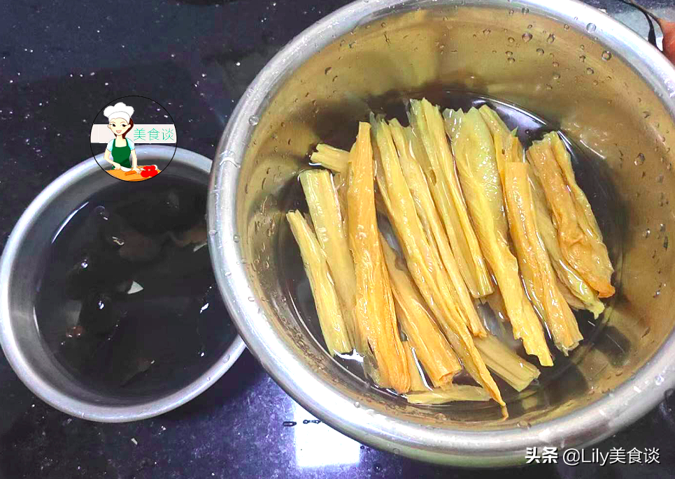 图片[5]-香菇木耳炒腐竹做法步骤图 儿子爱吃-起舞食谱网