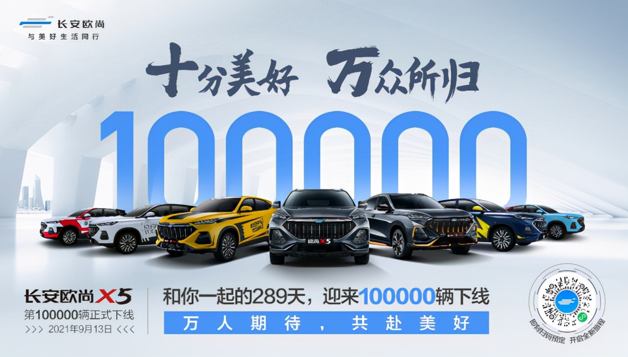 荣耀时刻！超感•新运动SUV长安欧尚X5第十万辆正式下线
