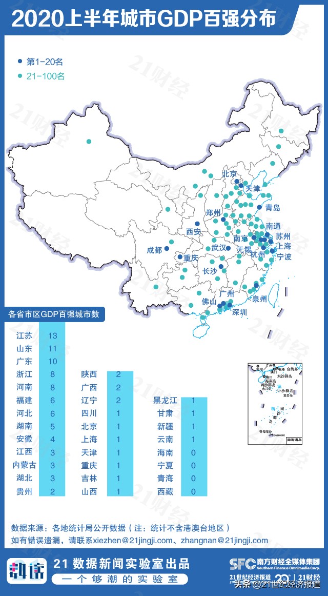 最新中国城市GDP百强榜：南京长沙西安崛起，江苏13城全入围，你的家乡排第几？(附榜单)
