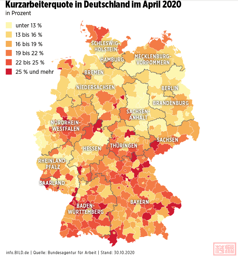 Germany's latest unemployment map iNEWS