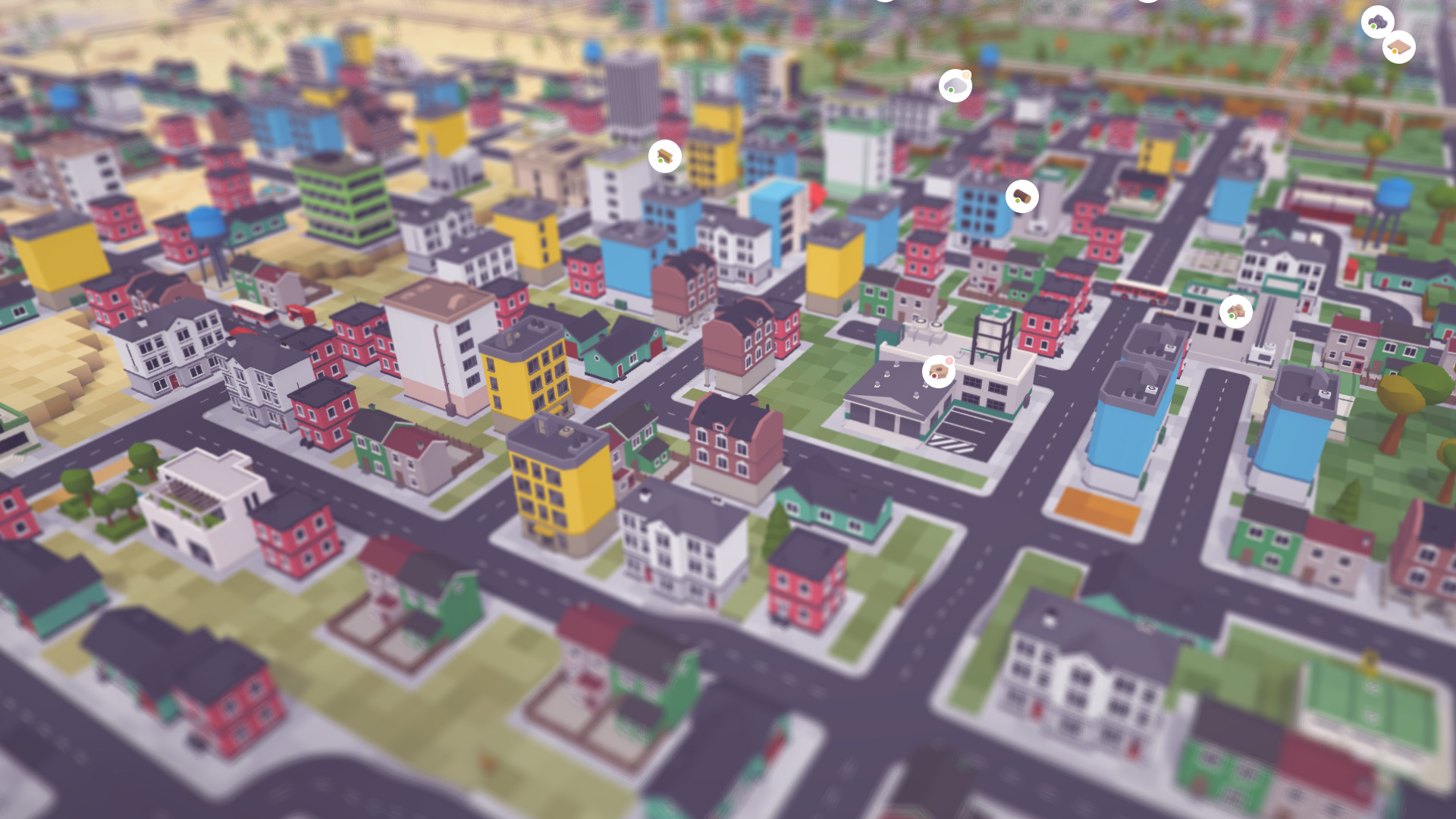 一款像素风格的城市沙盒建造游戏