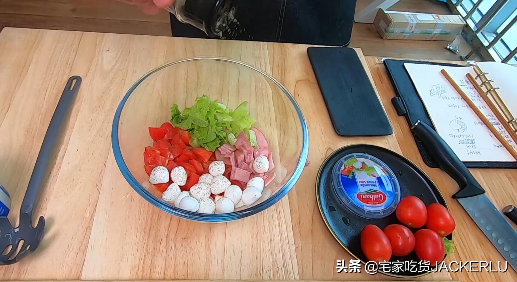Mozzarella cheese salad, rich milk flavor, soft and smooth taste, super delicious, simple and delicious