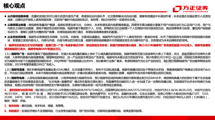 腾讯控股（0700.HK）专题之视频号——借力东风，青云直上