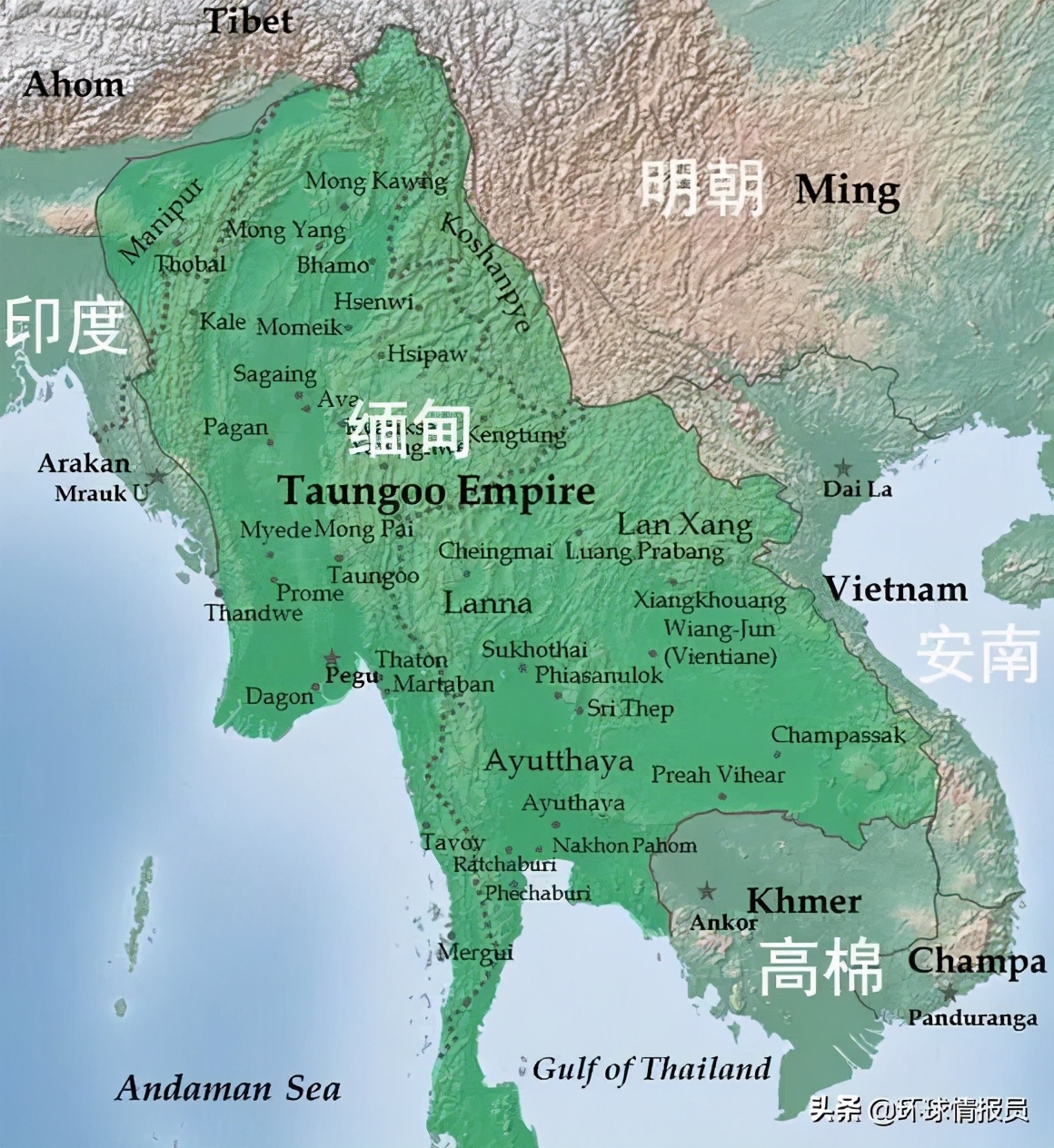 1767年,缅甸灭亡了阿育坨耶王朝,这是泰国历史上最黑暗的时期之一.