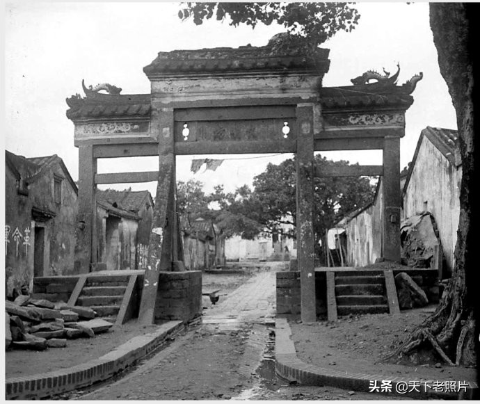 1932年广东海康老照片 90年前的海康街景及人文风貌