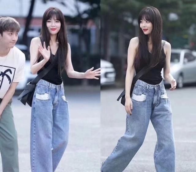 泫雅上衣险些走光惹争议，性感穿搭惊艳全场，