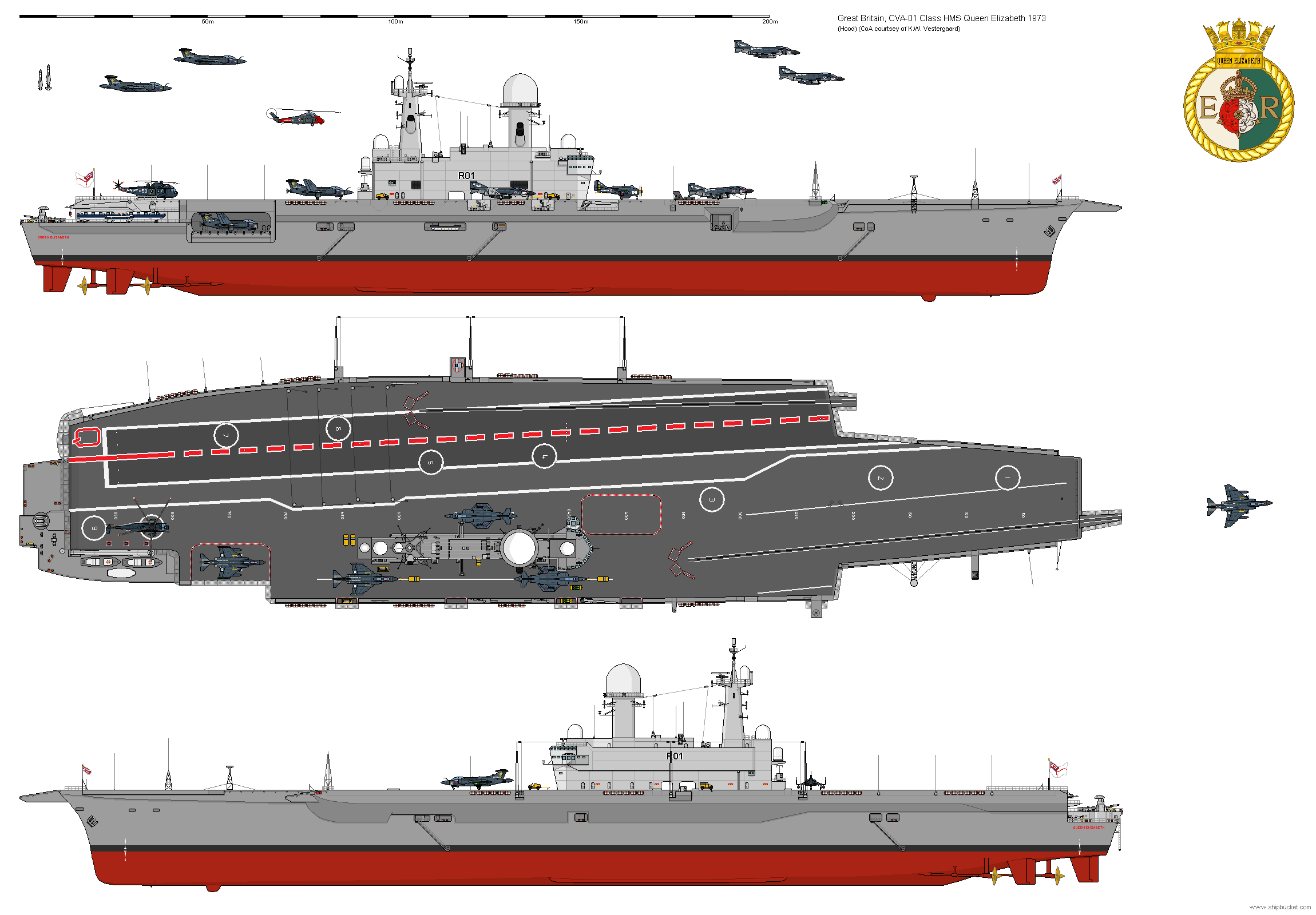 大膽探索的美國海軍中置艦島的核動力航母cvx2a航母計劃