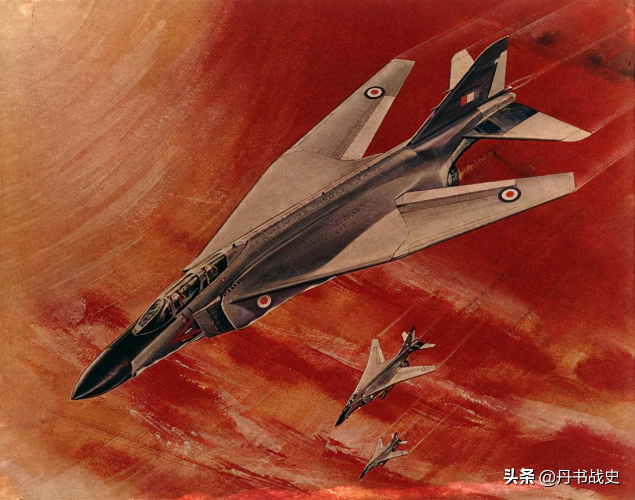 Different "Phantom" fighter jets, experimental aircraft with variable