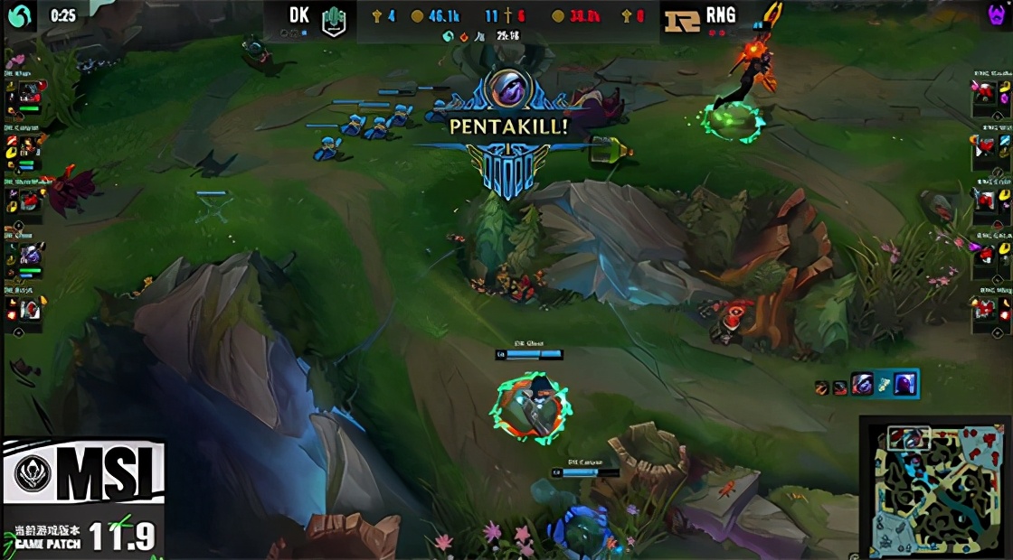 LOL-MSI：RNG前期节奏尽失，Ghost五杀小炮助DK将比赛拖入决胜局