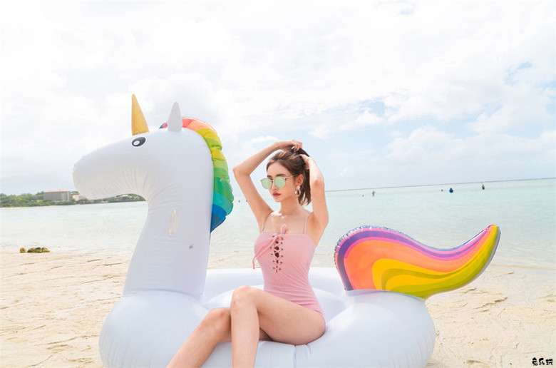 孙允珠·热带水蜜桃恋爱海沫系带泳衣