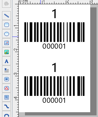 标签打印软件如何打印一式两联标签