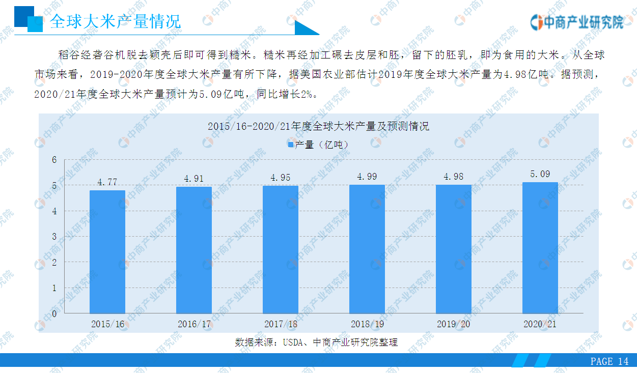 2020年中国大米行业市场前景及投资研究报告