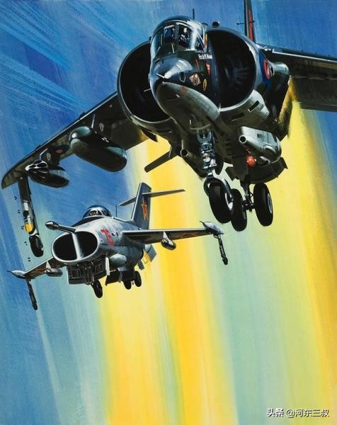 空中拼刺刀，造型独特的雅克-36垂直起降战斗机