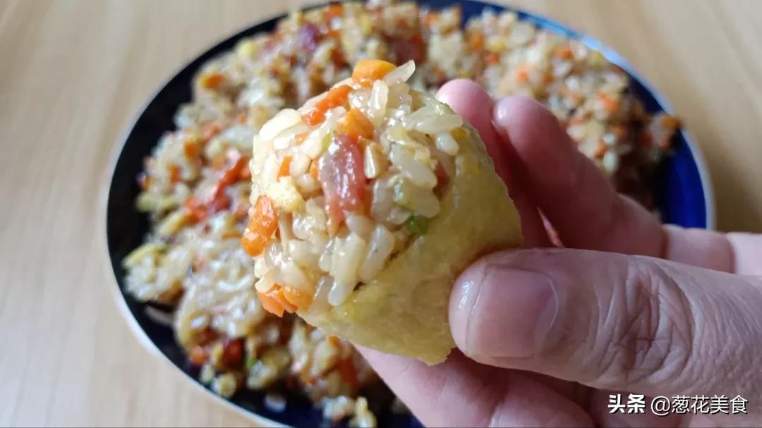 糯米新吃法，這種做法第一次見，軟糯、鹹香好吃，一口一個真好吃