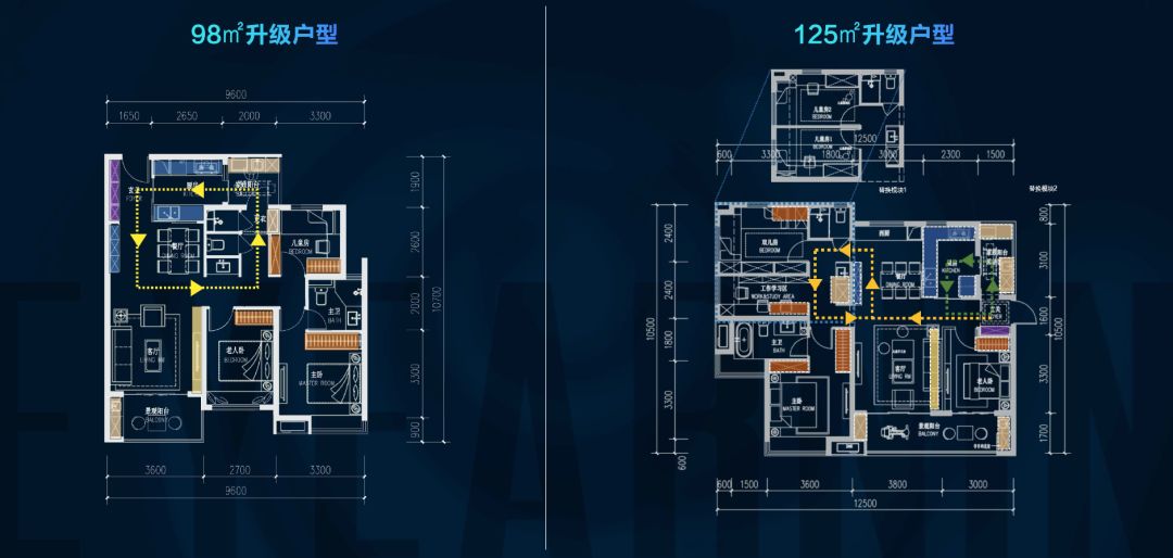 融创、万科、世茂最新三房四房曝光，比比细节就知道差距了