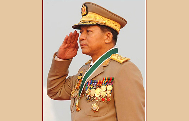 缅甸军方领导人敏昂莱，高级上将军衔，获得过