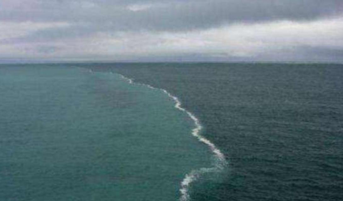 The oceans are all connected, why is there a clear dividing line ...