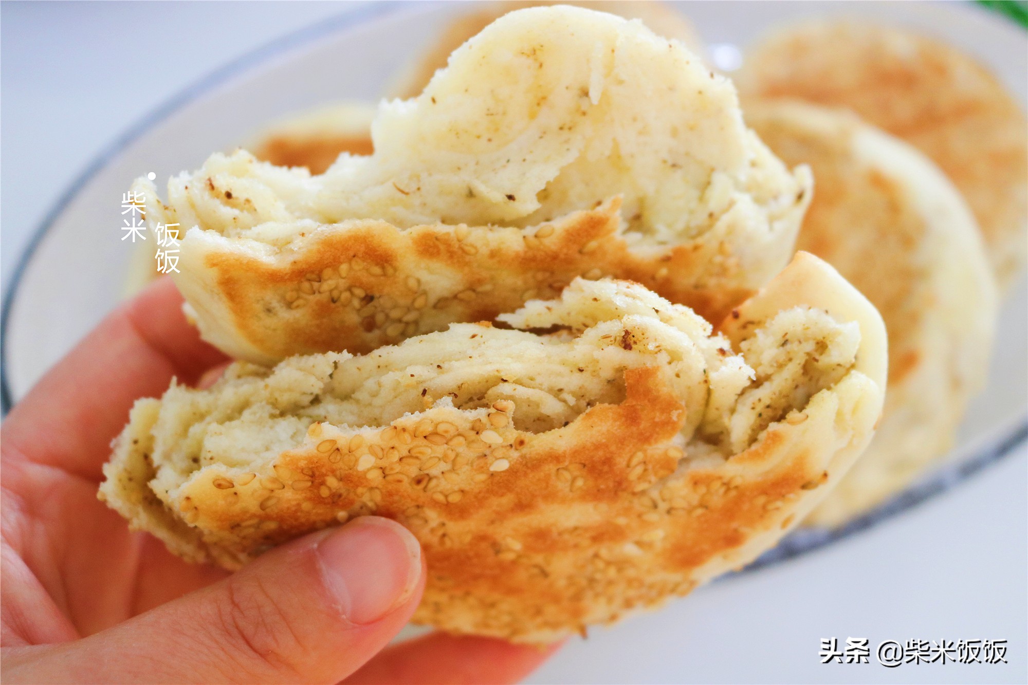 燒餅這樣做太好吃了，外酥裡軟，一層更比一層香，做法簡單