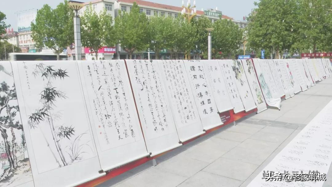 郸城：丹青写意颂党恩 翰墨传情书伟业