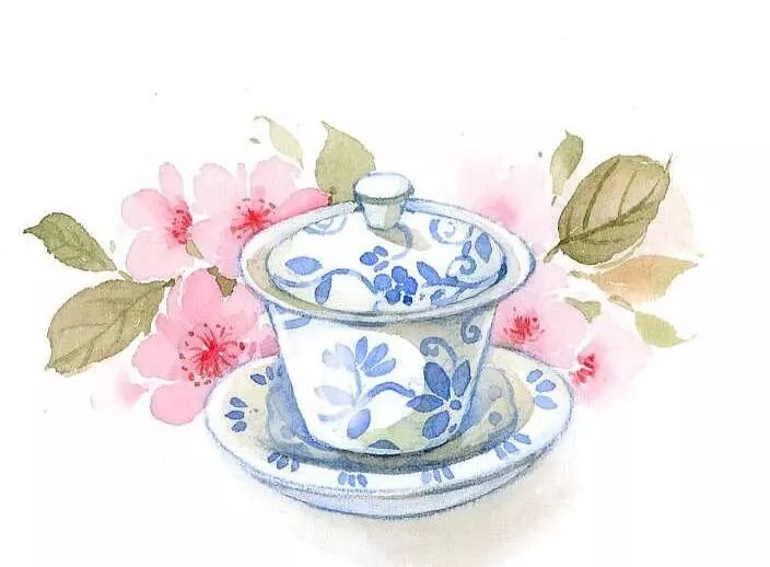 古风美物插画 | 裁为合欢扇，团团似明月