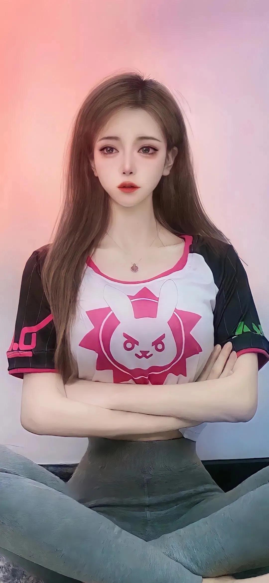 渣男壁纸  美女水墨生花，刹那芳华图片