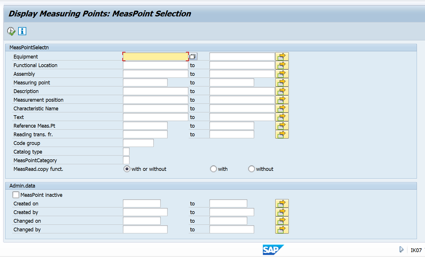 SAP PM入門系列24 - IK07 計量點報表