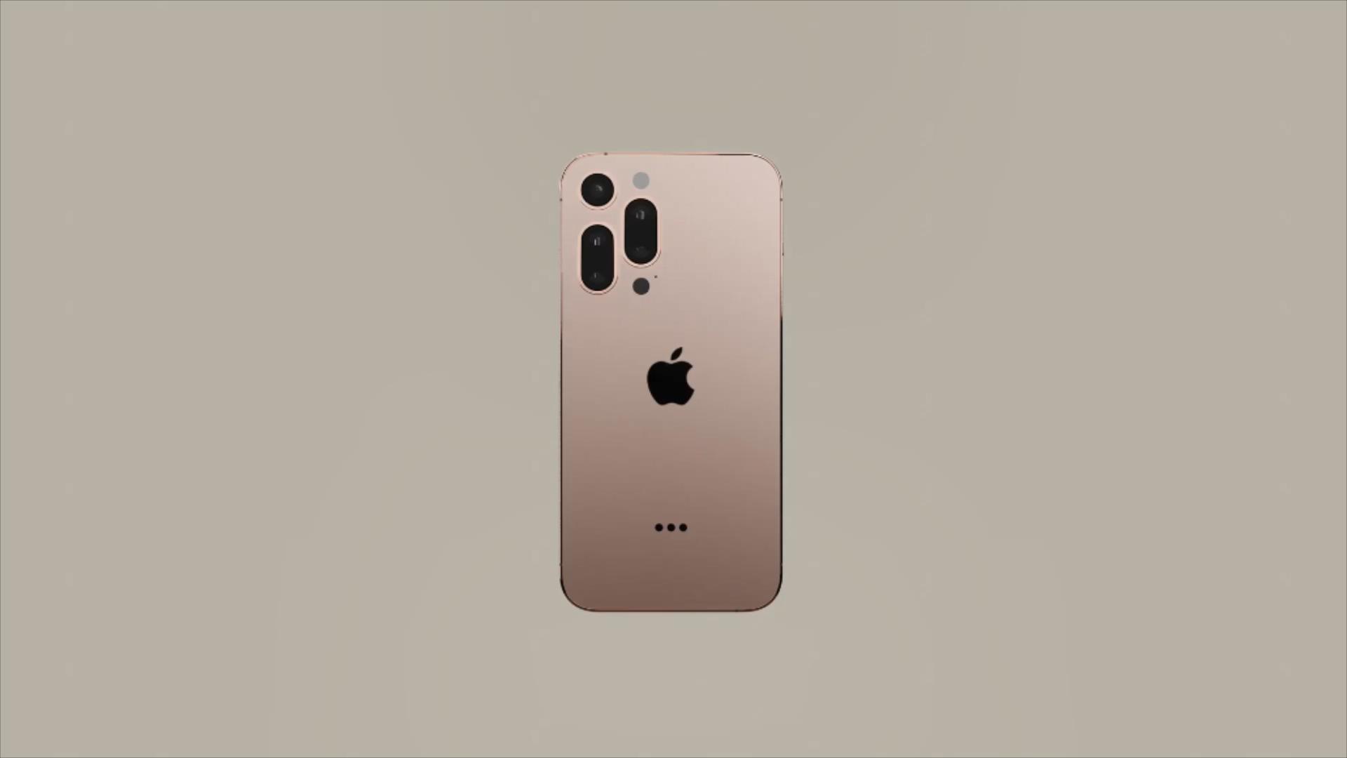 iPhone13Pro渲染图：5镜头被分成三个模块，有刘海屏