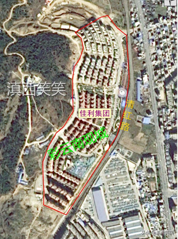 彩云南现城区位图