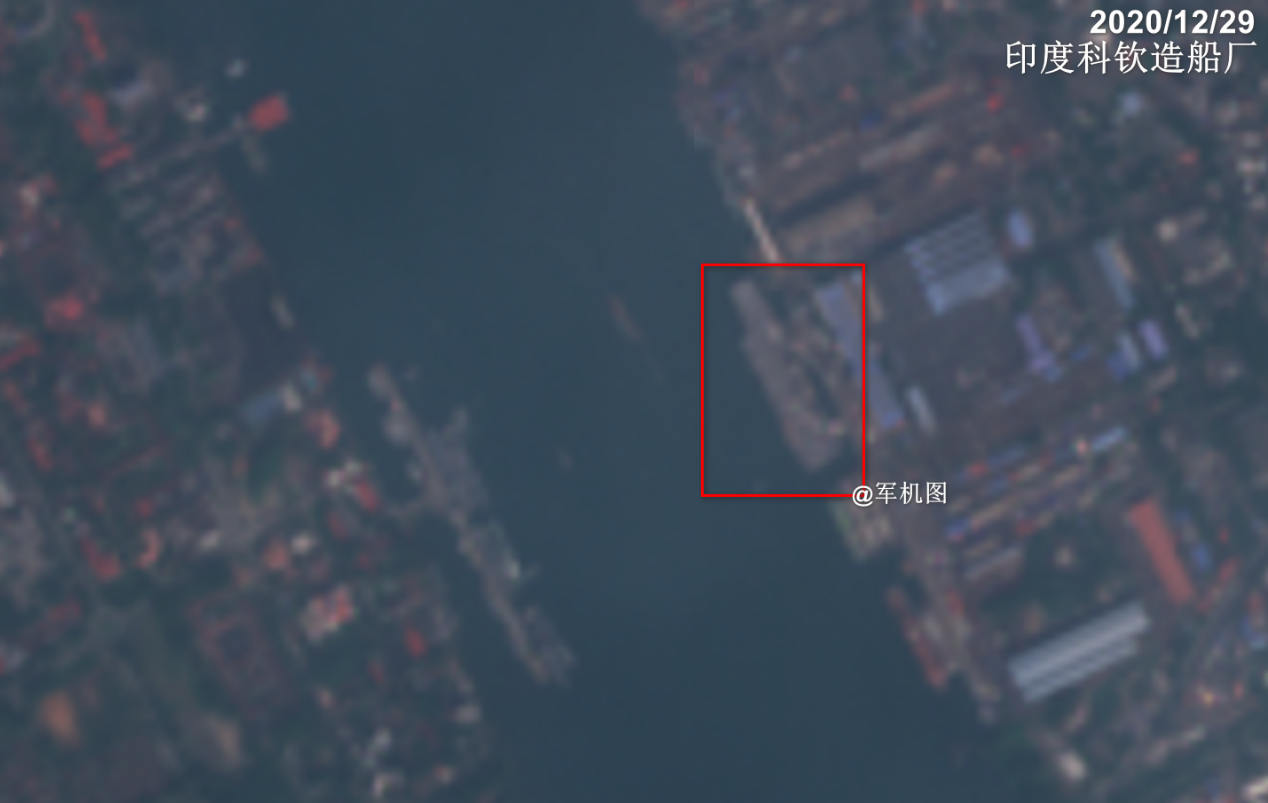 国产商业卫星拍下印度航母舾装照，分辨率完全不输外国卫星