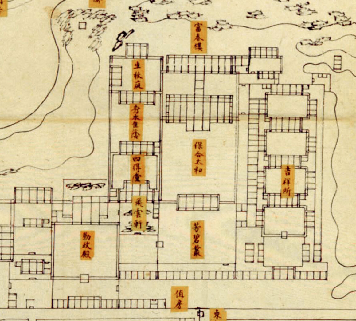 清帝王曾在圆明园设立办公场所，相当于故宫的养心殿