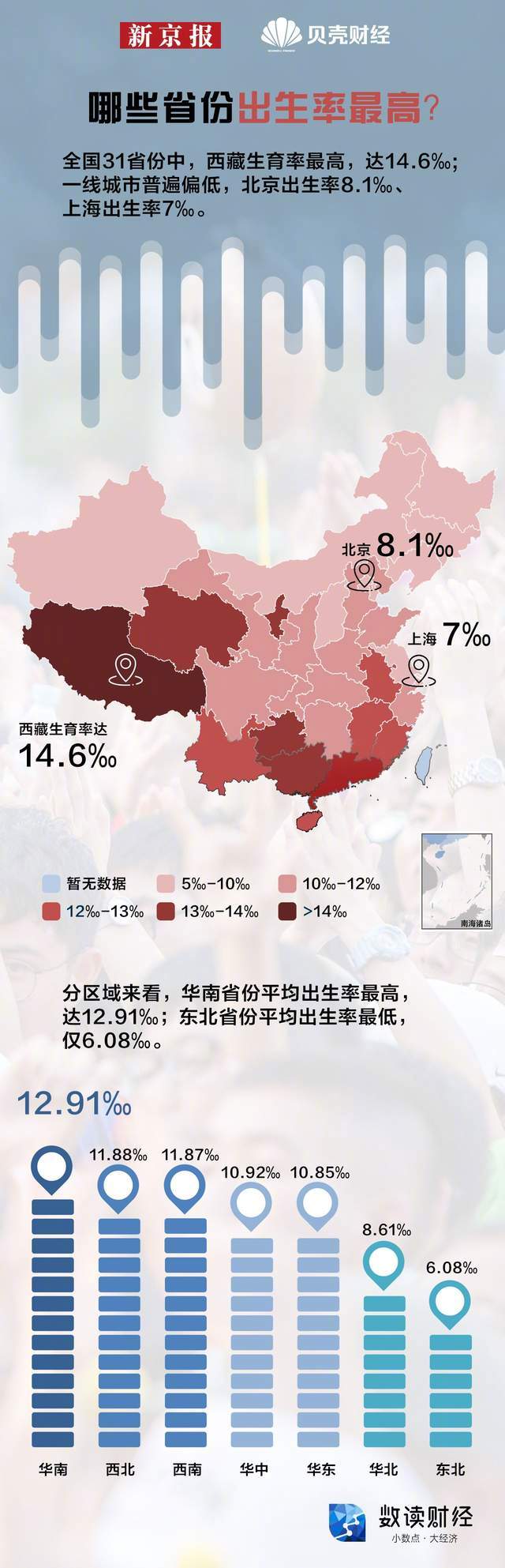 三孩政策来了，你生吗？一图看懂哪些省份的人最愿意生孩子