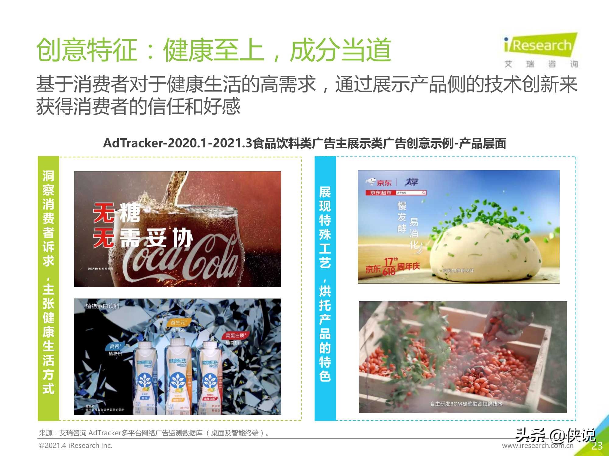 2021年中国食品饮料行业营销监测报告（艾瑞）