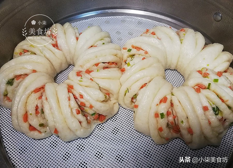 圖片[17]-懶人花卷做法 不用二次餳發 一切一壓 暄軟味美 比面包都好吃-起舞食譜網