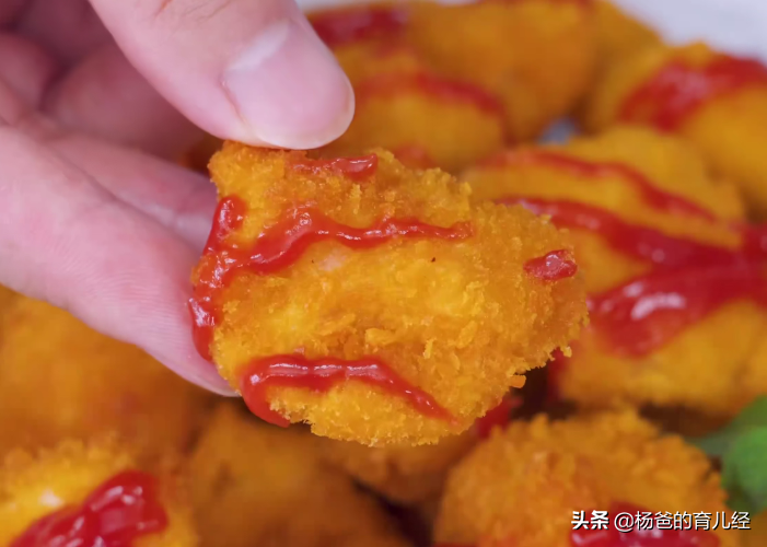 Children’s favorite crispy chicken rice flower, easy to make at home, complete in 3 steps, nutritious and delicious