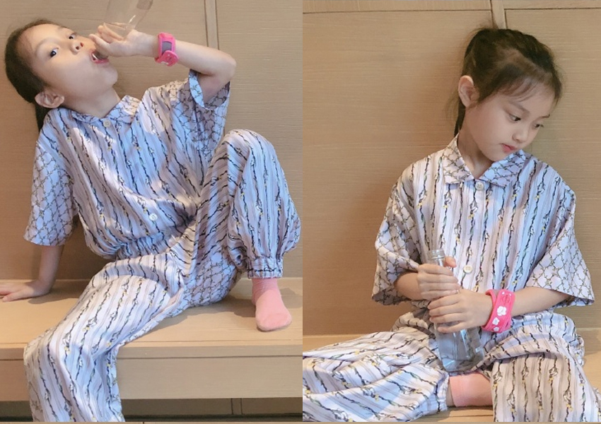 女漢子小甜馨長大了！ 李小璐曬親子旗袍照，也有點大家閨秀氣質了