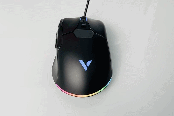 百元“小罗技”，雷柏 V330 RGB游戏鼠标 开箱