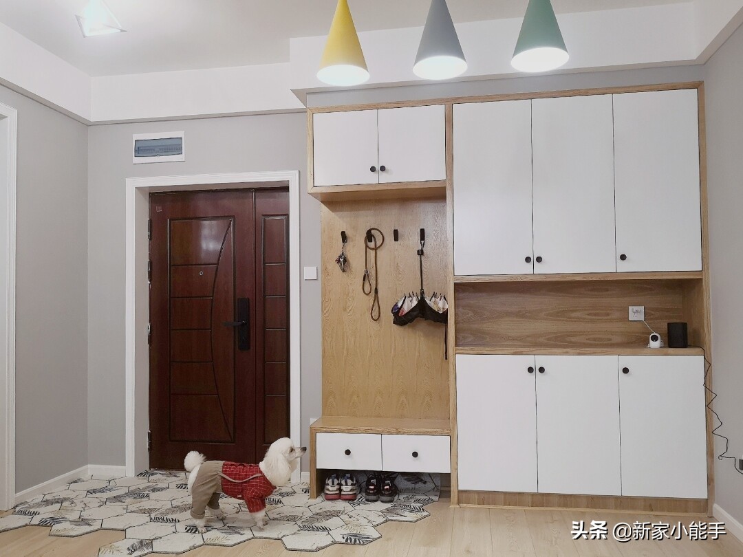 不管戶型是否有玄關，入戶鞋柜盡量參考這樣設計，美觀又實用