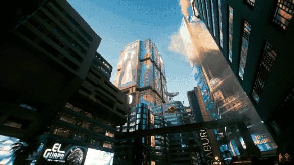 在赛博朋克2077里用延迟摄影记录夜之城