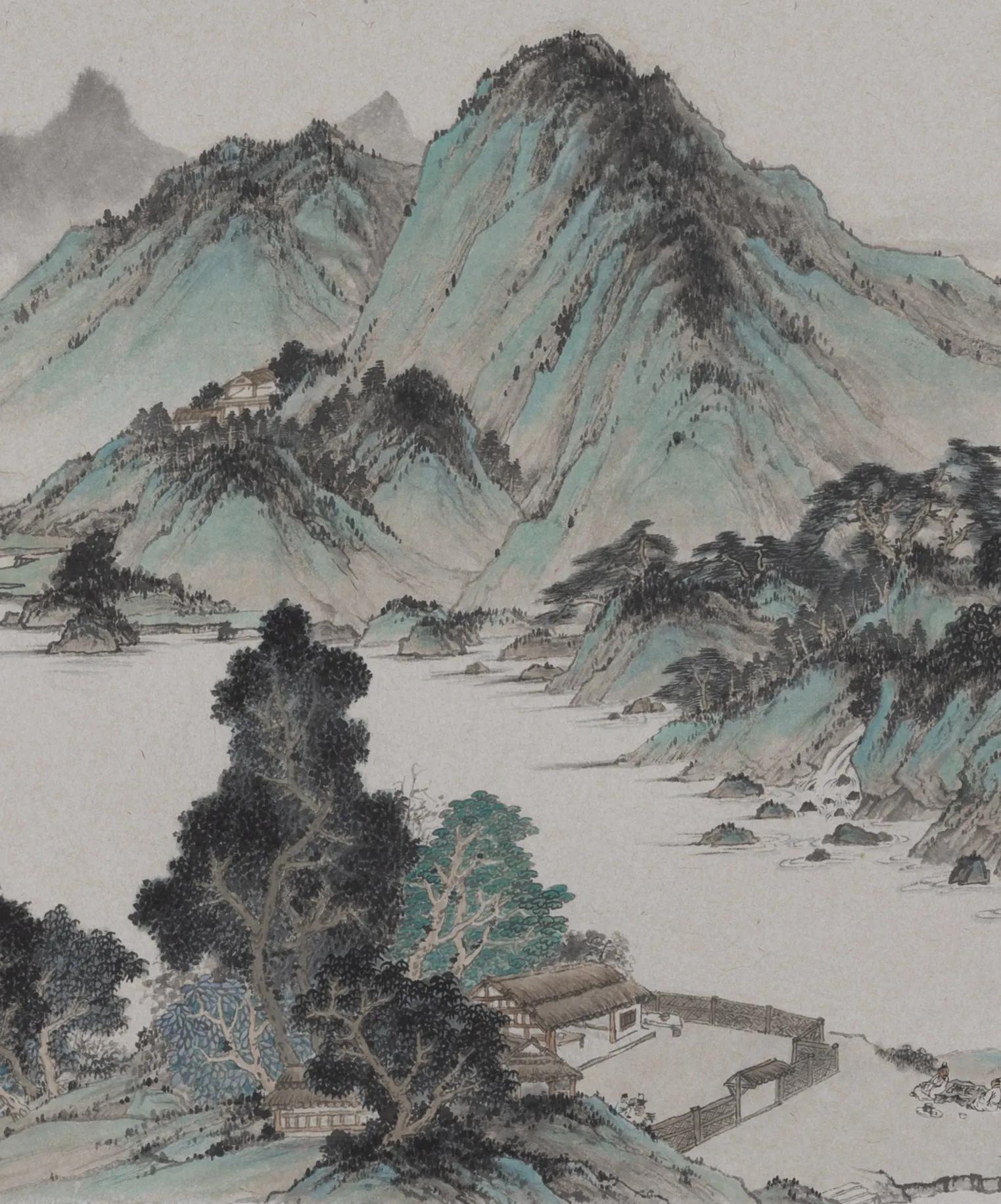 青山绿水皆堪赏——著名书画家戴军记新作《青山绿水图》