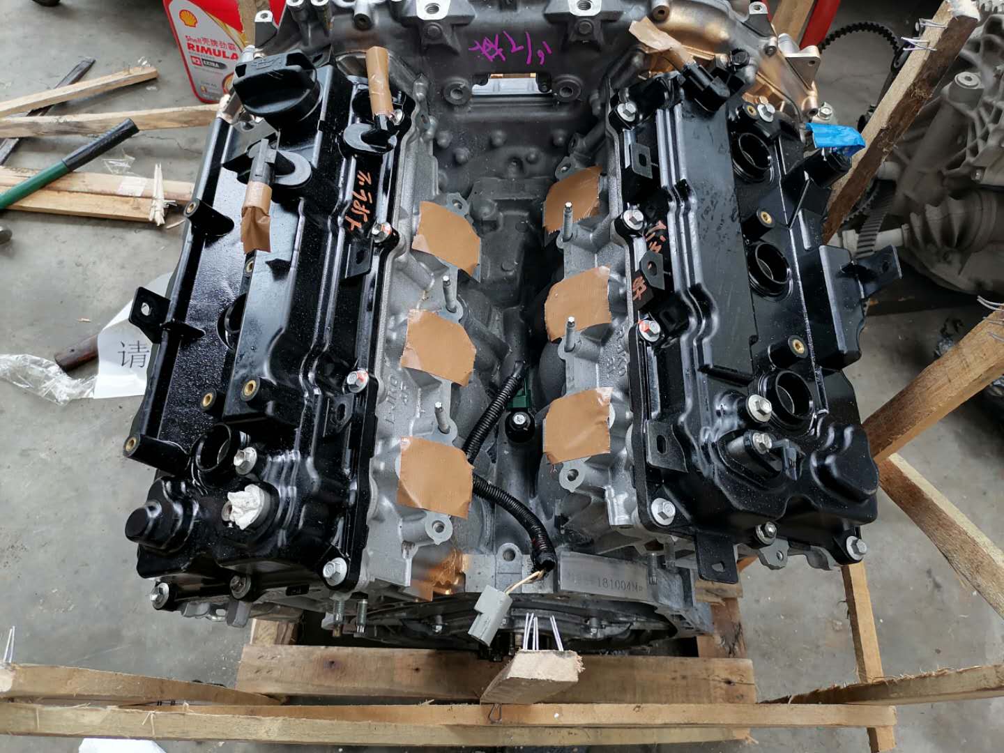 图片[15]_天籁V6 2.5拆车发动机到货 胖哥检查安装测试_5a汽车网