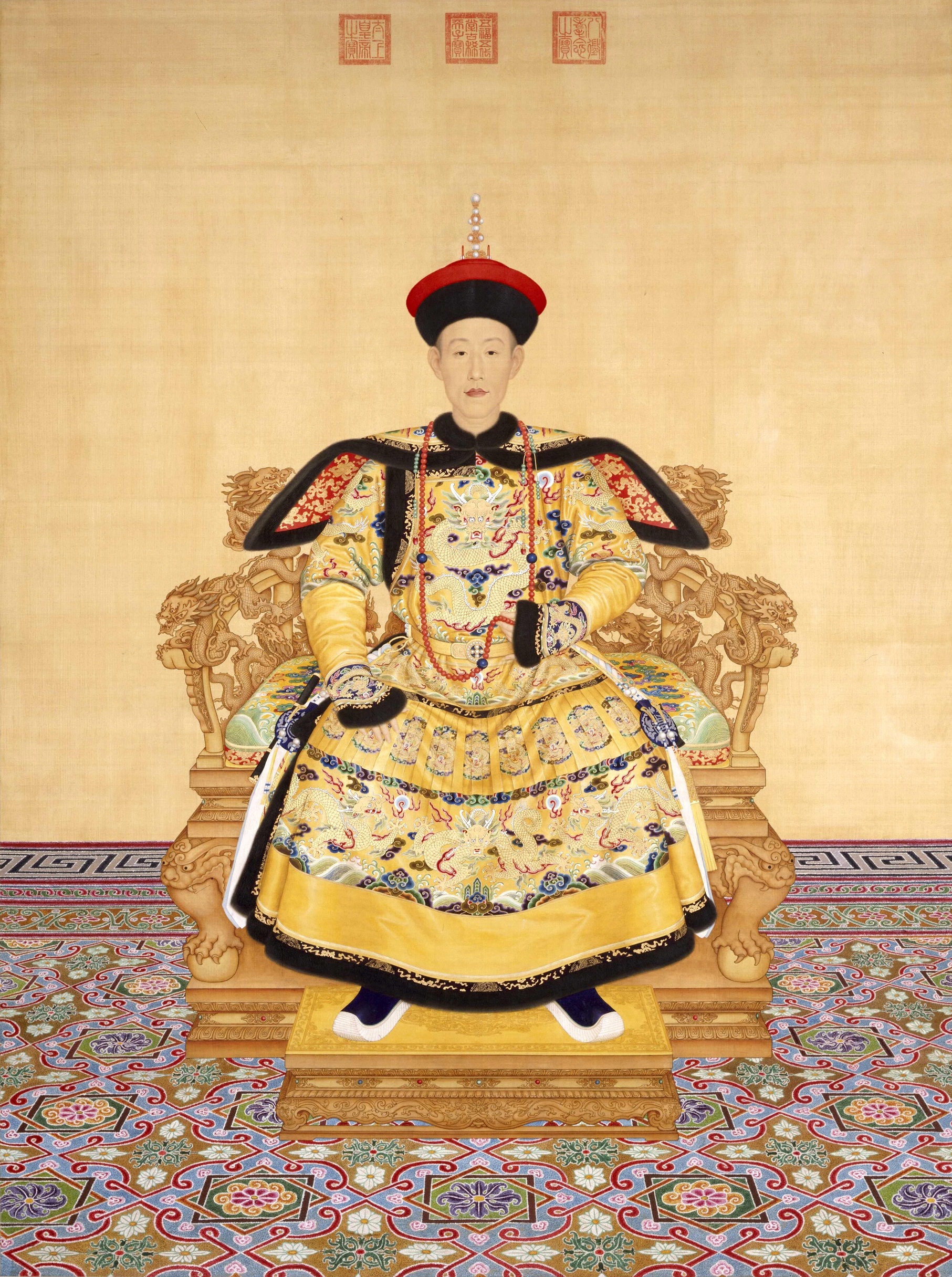 清朝皇室有很多收藏家，乾隆帝是典型的一位，宝贝都藏在三希堂