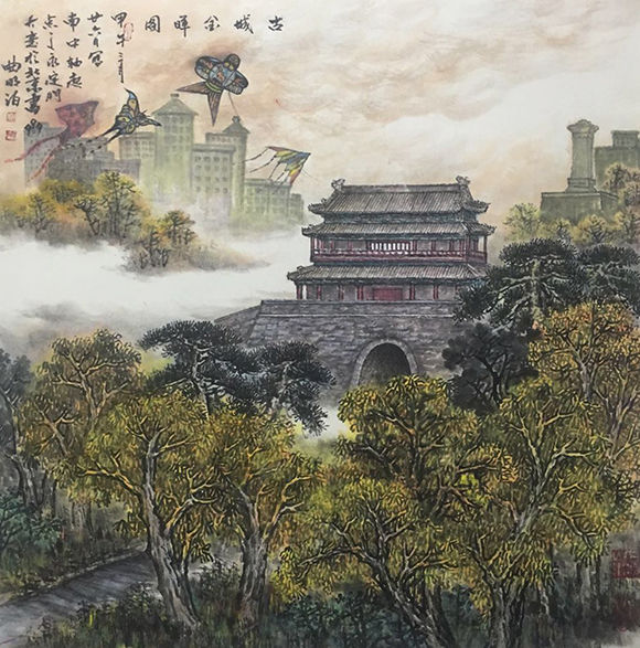 著名画家曲明泊——潇然笔墨致，灵秀山水中