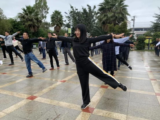工间操培训进乡镇 普及运动健康理念