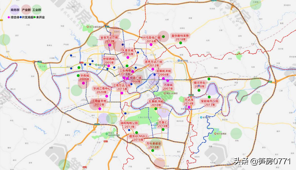 Business center map to understand Nanning business - iMedia