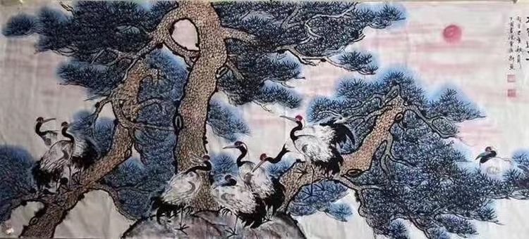 画家曹广新一一画中有诗 挥洒自如作品赏析