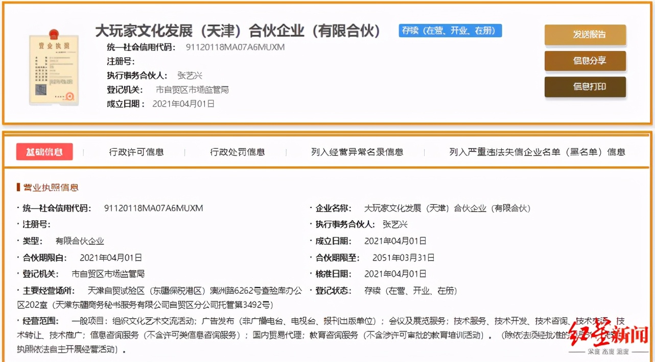Zhang Yi promotes yellow Lei Huang Bo to establish a company