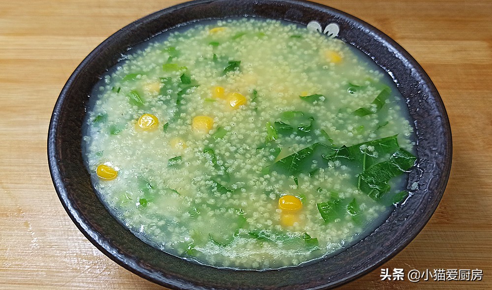 图片[2]-这道“小米青菜钵” 做法简单 味道鲜美清香 营养开胃又好喝-起舞食谱网