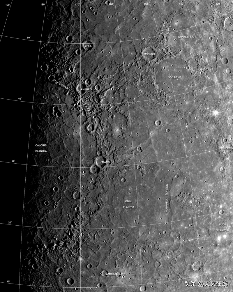 月球和水星上的浅坑可能隐藏着厚冰层