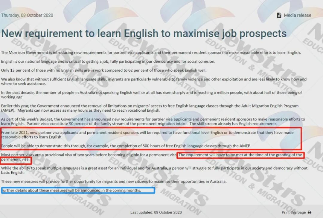 澳洲绿卡大震荡，明年开始新政，这种签证要考英语才给pr